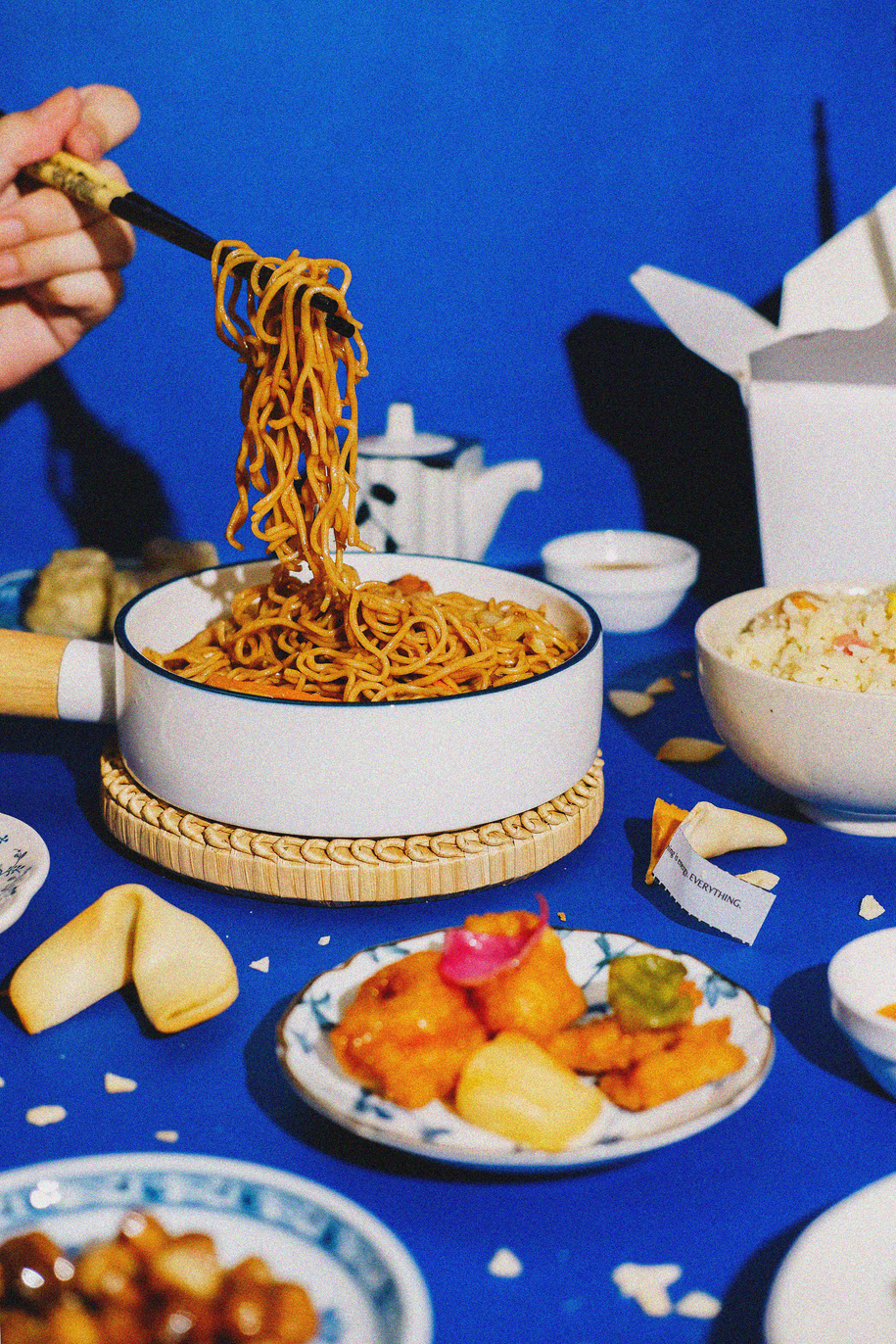 Chow Mein and Various Chinese Food